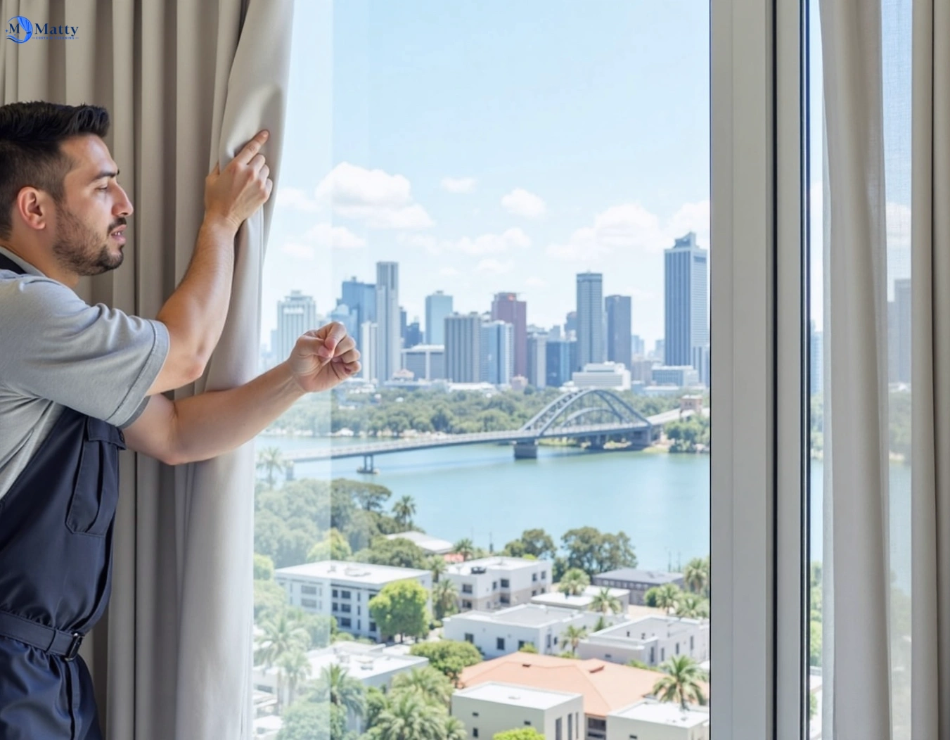 Professional curtain steam cleaning service annangrove-nsw QLD by Matty Curtain Cleaning